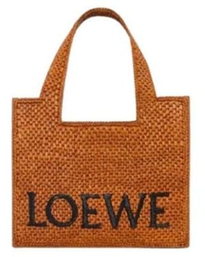 Loewe Tote Bags - Marrone