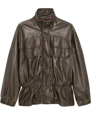 Pinko Leather Jackets - Verde