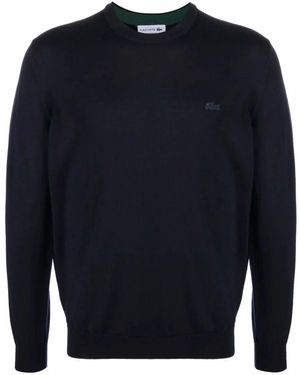 Lacoste Round-Neck Knitwear - Blue
