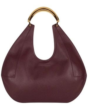 Elisabetta Franchi Große Handtasche Mit Juwelengriff - Lila