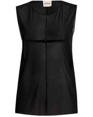 KHAITE Sleeveless Tops - Black