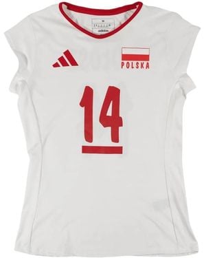 adidas Fitness ,Wit ,Polyester Polska Siatkówka Wołosz Jersey