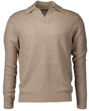 Gran Sasso V-Neck Knitwear - Brown