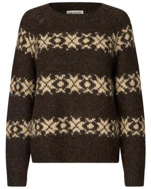 Lolly's Laundry Rundhals-Strickpullover - Schwarz