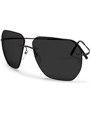 Silhouette Sunglasses - Black