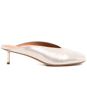 forte_forte Heeled Mules - Natural