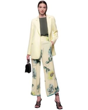 Pinko Wide Trousers - Metallic
