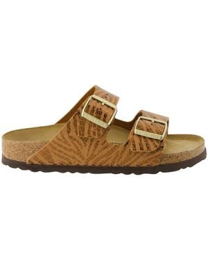 Birkenstock Sliders - Brown