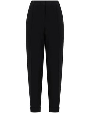 Moschino Elegante Broek Met Hoge Taille - Zwart