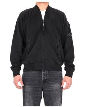 C.P. Company Jassen ,Zwart ,Katoen Felpa Full Zip