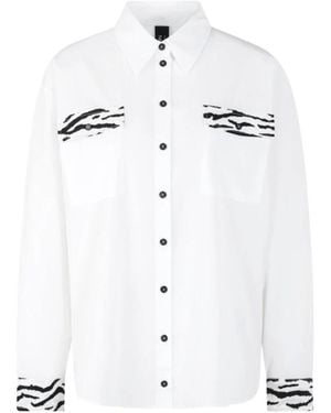 Marc Cain Overhemden ,Wit ,Katoen Klassieke Blouse Rethink Together