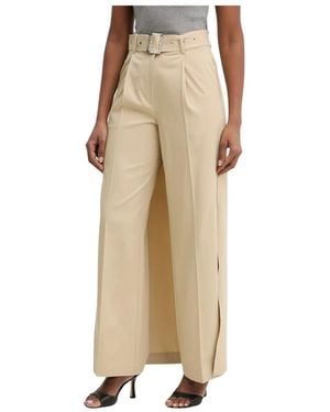 KARL LAGERFELD Wide Trousers - Neutro