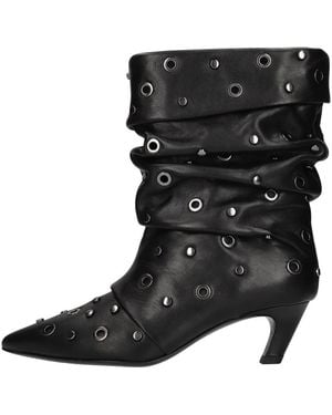 Ash Schoenen ,Zwart ,Leer Virgee Bis Soft Mustang