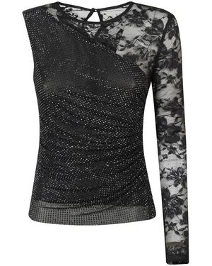 Self-Portrait Lange Mouw Tops - Zwart