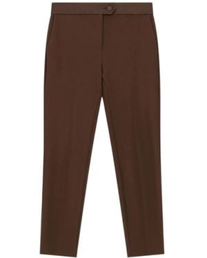 Imperial Cropped Trousers - Brown