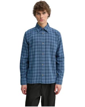 Won Hundred Checked Shirt - Blau