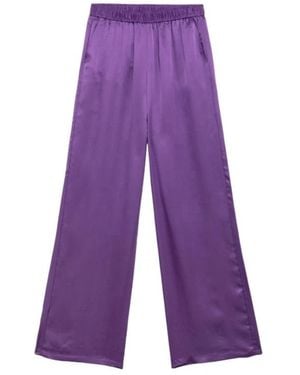 Alpha Studio Wide Trousers - Morado