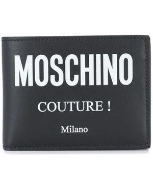 Moschino Schwarze geldbörsen mit portafogli design