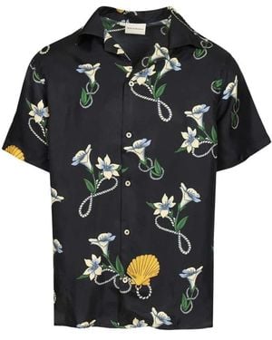 Drole de Monsieur Short Sleeve Shirts - Black