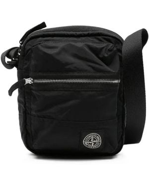 Stone Island Messenger Bags - Black