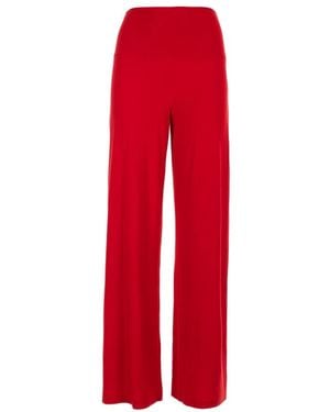 Norma Kamali Wide Pants - Red