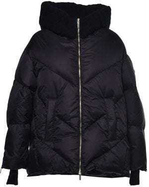 Baldinini Daunenjacke Aus Wolle Und Nylon - Blau