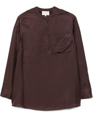 Loulou de Saison Choco Bluse - Braun