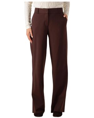 Fiveunits Bordeaux Rode Stijlvolle Pantalon Voor Vrouwen - Paars