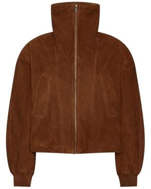ROTATE BIRGER CHRISTENSEN Leather Jackets - Marrón