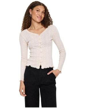 Saint Tropez Truien & Vesten ,Gru Sz Cardigan - Wit