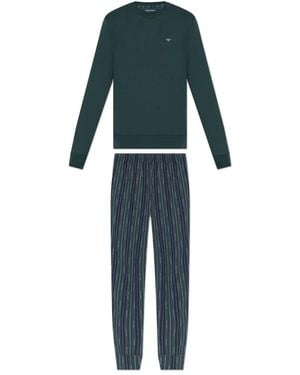 Emporio Armani Zweiteiliger Schlafanzug - Blau