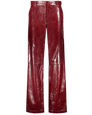 Missoni Leather Trousers - Rojo