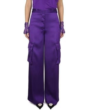 Versace Wide Trousers - Purple