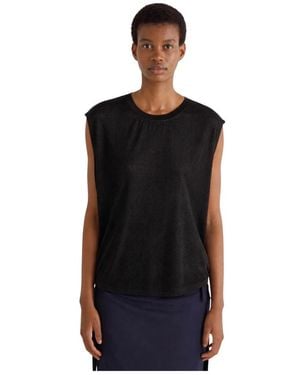 MEIMEIJ Sleeveless Tops - Black