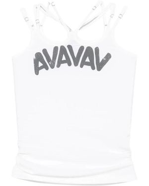 AVAVAV Tova Multi Strap Top Met Av-Logo Print - Wit