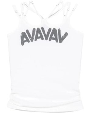 AVAVAV Tova Multi Strap Top Met Av-Logo Print - Wit