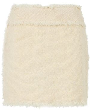 Alberta Ferretti Rokken ,Wol Korte Rok - Naturel