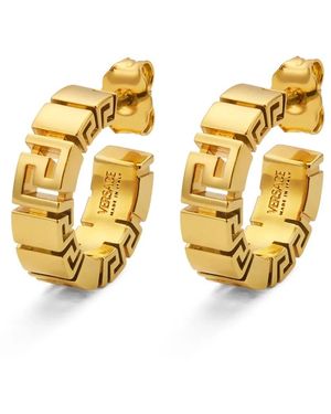 Versace Greca Motif Hoop - Mettallic
