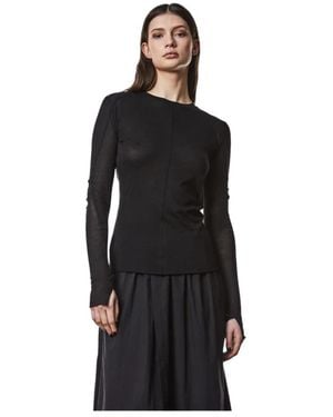 Thom Krom Long Sleeve Tops - Black