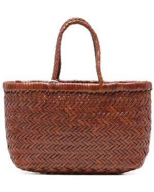 Dragon Diffusion Tassen ,Bruin ,Leer Geweven Tote Tas - Rood