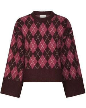 Neo Noir Round-Neck Knitwear - Morado