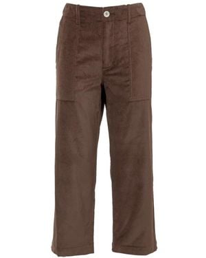 Jejia Straight Trousers - Brown