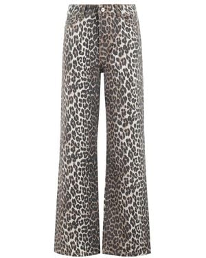 Ganni Denim Print Izey Jeans - Grau