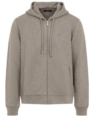 Etro Zipped Hoodie - Grau