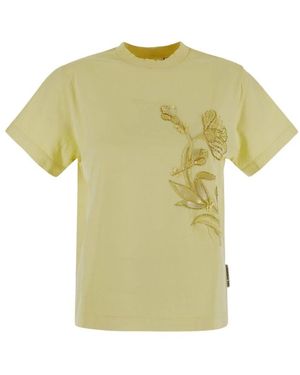 Des Phemmes T-Shirt Mit Kurzen Ärmeln Und Applikationen - Grün