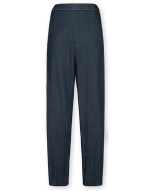 Elena Miro Regular Chambray Jeans - Blau