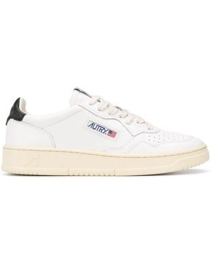 Autry Weiße-Ledersneaker