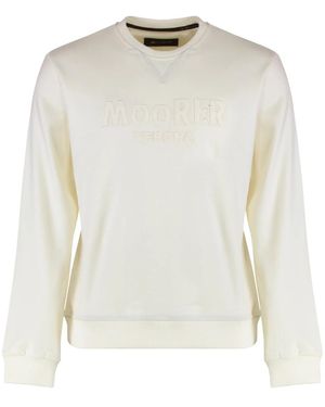 Moorer Round-Neck Knitwear - White