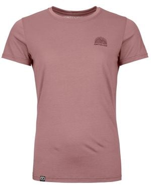 Ortovox 120 Cool Tech Mtn Stripe T-Shirt - Lila