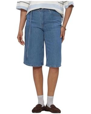 SELECTED Slftenna Mw Bermuda Shorts - Blau